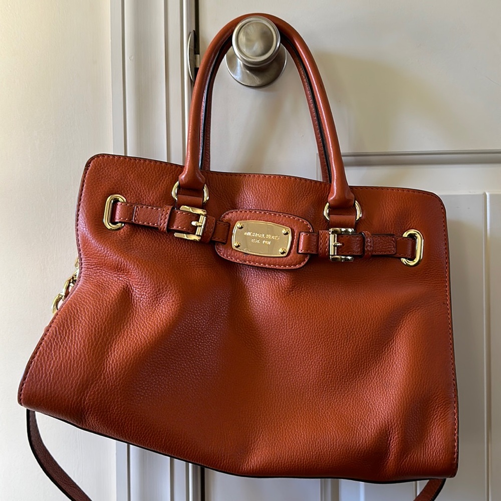 Michael Kors Brown Leather Tote Bag